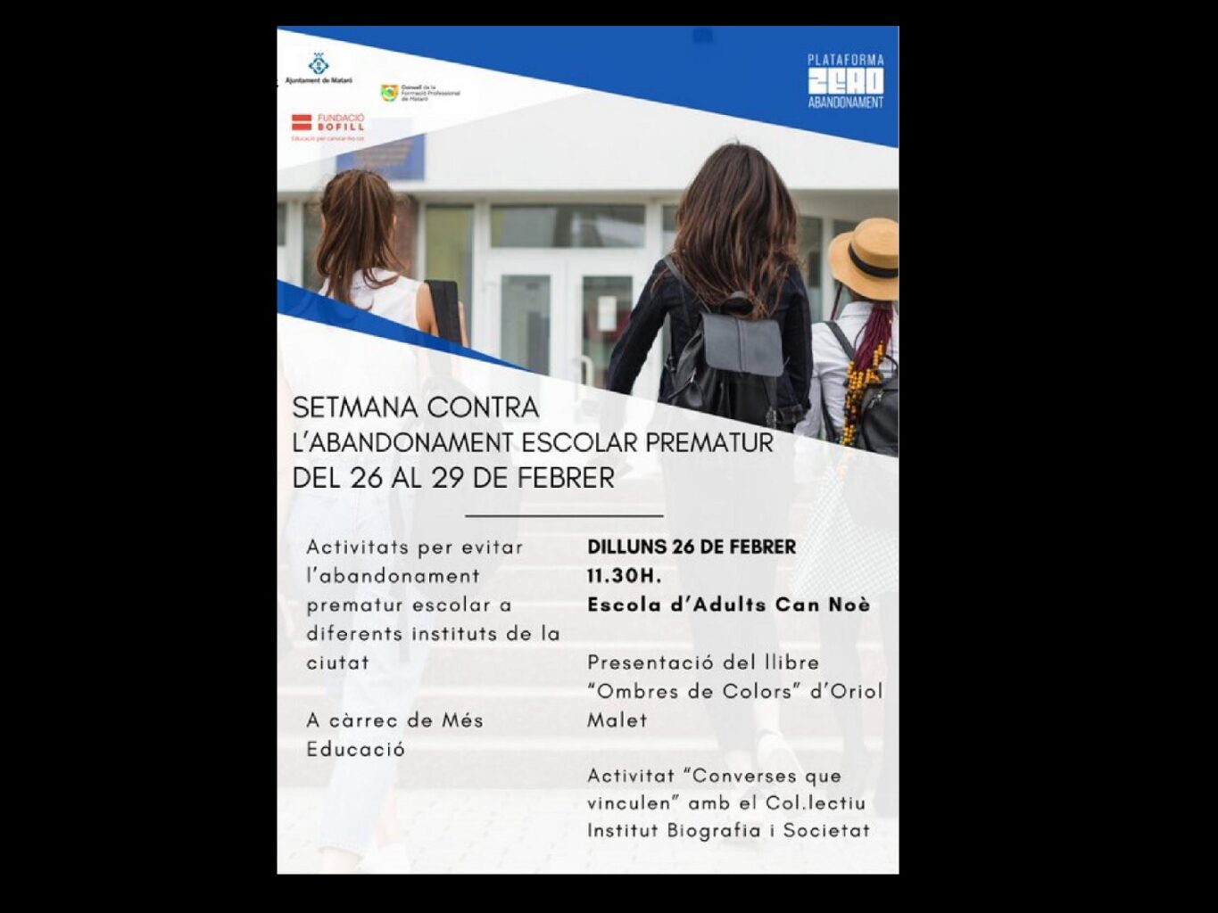 Setmana contra l’abandonament escolar